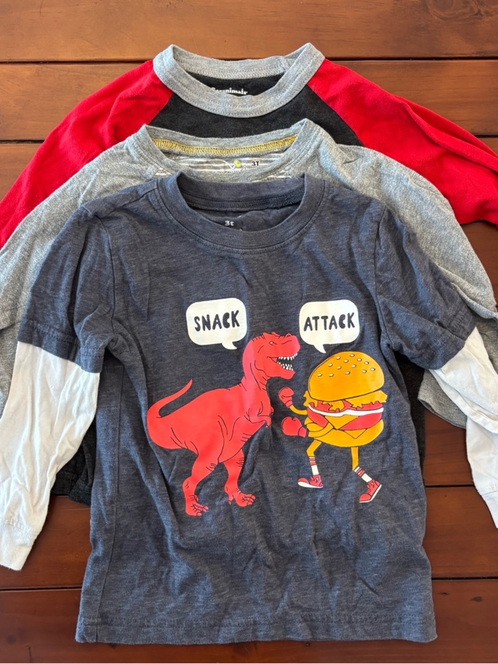 Boys Graphic Long-Sleeve Shirt Bundle (3)
